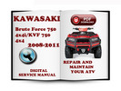 Thumbnail Kawasaki Brute Force 750 4x4i KVF 750 4x4 2008-2011 Service Repair Manual Download Thumbnail Kawasaki Brute Force 750 4x4i KVF 750 4x4 2008-2011 Service Repair Manual Download