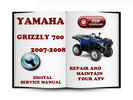 Thumbnail Yamaha Grizzly 700 2007-2008 Service Repair Manual Download