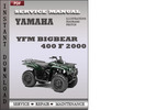 Thumbnail Yamaha YFM Bigbear 400 F 2000 Service Repair Manual Download Thumbnail Yamaha YFM Bigbear 400 F 2000 Service Repair Manual Download