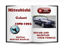 Thumbnail Mitsubishi Galant 1989-1993 Service Repair Manual