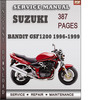 Thumbnail Suzuki Bandit GSF1200 1996-1999 Factory Service Repair Manual Download