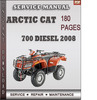 Thumbnail Arctic Cat 700 Diesel 2008 Factory Service Repair Manual Download