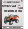 Thumbnail Arctic Cat 700 Diesel SD 2011 Factory Service Repair Manual Download