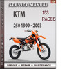 Thumbnail KTM 250 1999 - 2003 Factory Service Repair Manual Download