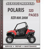 Thumbnail Polaris RZR 800 2008 Factory Service Repair Manual Download Thumbnail Polaris RZR 800 2008 Factory Service Repair Manual Download
