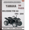 Thumbnail Yamaha Wolverine YFM 350 1995 - 2004 Factory Service Repair Manual Download Thumbnail Yamaha Wolverine YFM 350 1995 - 2004 Factory Service Repair Manual Download