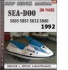 Thumbnail Seadoo 5805 5851 5812 5860 1992 Shop Service Repair Manual D