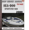 Thumbnail Seadoo Sportster 1800 2000 Shop Service Repair Manual Downlo