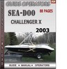 Thumbnail Seadoo Challenger x 2003 Operators Guide Manual Download