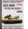 Thumbnail Seadoo SP SPX SPI series 1996 Operators Guide Manual Downloa