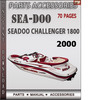 Thumbnail Seadoo Challenger 1800 2000 Parts Accessories Catalog Manual