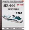 Thumbnail Seadoo Sportster LE 2000 Parts Accessories Catalog Manual Do
