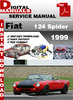 Thumbnail Fiat 124 Spider 1999 Factory Service Repair Manual