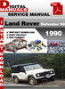 Thumbnail Land Rover Defender 90 1990 Factory Service Repair Manual 
