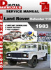 Thumbnail Land Rover Defender 110 1983 Factory Service Repair Manual
