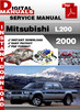 Thumbnail Mitsubishi L200 2000 Factory Service Repair Manual Thumbnail Mitsubishi L200 2000 Factory Service Repair Manual