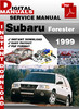 Thumbnail Subaru Forester 1999 Factory Service Repair Manual 