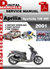 Thumbnail Aprilia Sportcity 125 200 2001 Factory Service Repair Manual