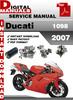Thumbnail Ducati 1098 2007 Factory Service Repair Manual