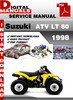 Thumbnail Suzuki ATV LT 80 1998 Factory Service Repair Manual Pdf