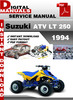 Thumbnail Suzuki ATV LT 250 1994 Factory Service Repair Manual Pdf