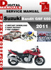 Thumbnail Suzuki Bandit GSF 650 2011 Factory Service Repair Manual Pdf