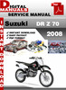 Thumbnail Suzuki DR Z 70 2008 Factory Service Repair Manual Pdf