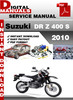 Thumbnail Suzuki DR Z 400 S 2010 Factory Service Repair Manual Pdf