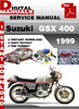 Thumbnail Suzuki GSX 400 1999 Factory Service Repair Manual Pdf