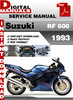 Thumbnail Suzuki RF 600 1993 Factory Service Repair Manual Pdf