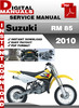 Thumbnail Suzuki RM 85 2010 Factory Service Repair Manual Pdf