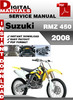 Thumbnail Suzuki RMZ 450 2008 Factory Service Repair Manual Pdf