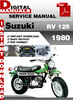 Thumbnail Suzuki RV 125 1980 Factory Service Repair Manual Pdf