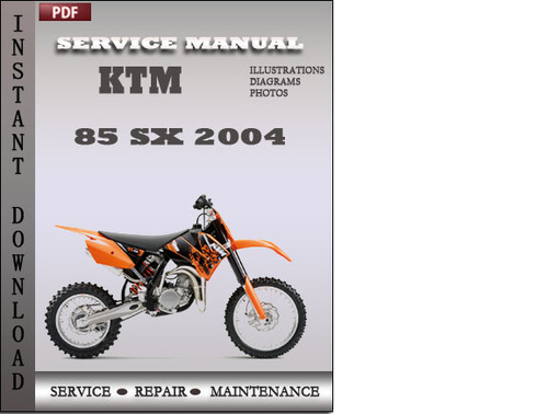 Product picture KTM 85 SX 2004 Service Repair Manual Download