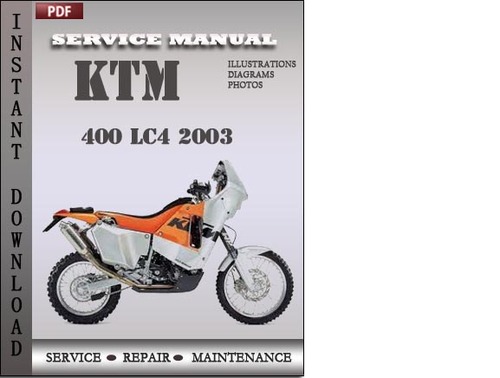 Product picture KTM 400 LC4 2003 Service Repair Manual Download