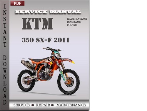 Product picture KTM 350 SX-F 2011 Service Repair Manual Download