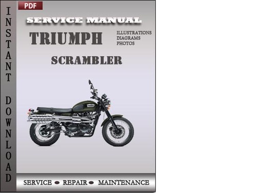 Product picture Triumph Scrambler Service Repair Manual Download