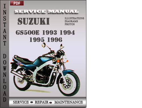 Product picture Suzuki GS500E 1995 Service Repair Manual Download