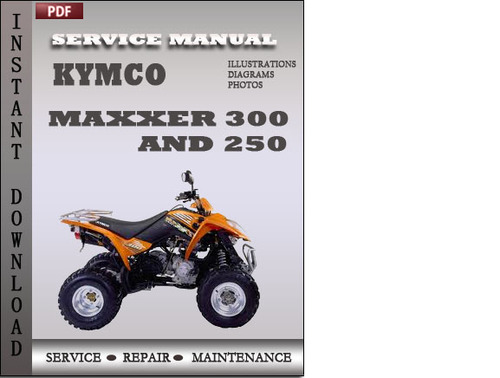 Product picture KYMCO Maxxer 300 and 250 Service Repair Manual Download