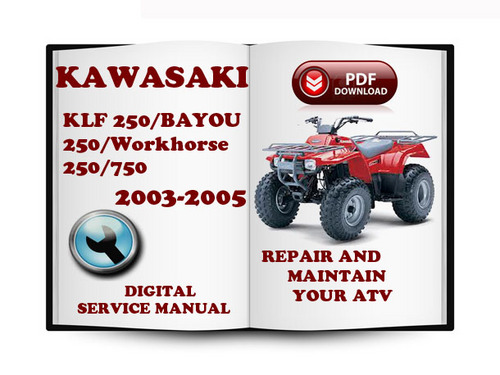 Product picture Kawasaki KLF 250 BAYOU 250 Workhorse 250 2003-2005 Service Repair Manual Download