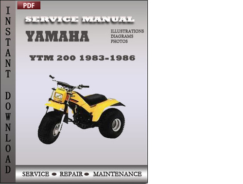 Product picture Yamaha YTM 200 1986 Service Repair Manual Download