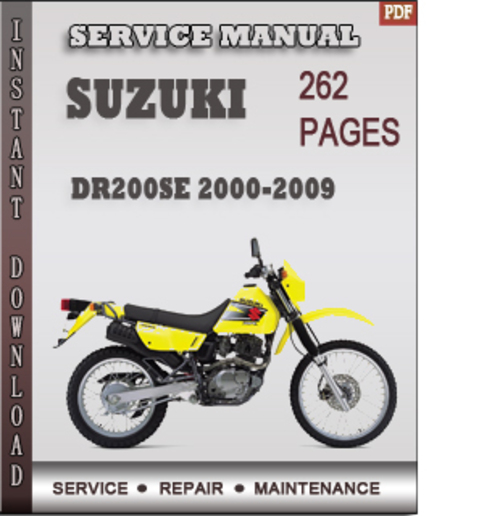 Product picture Suzuki DR200SE 2000-2009 Factory Service Repair Manual Download