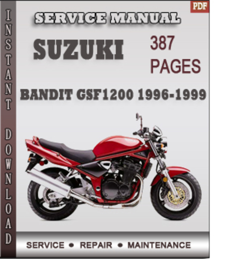 Product picture Suzuki Bandit GSF1200 1996-1999 Factory Service Repair Manual Download