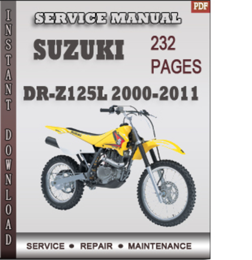 Product picture Suzuki DR-Z125L 2000-2011 Factory Service Repair Manual Download