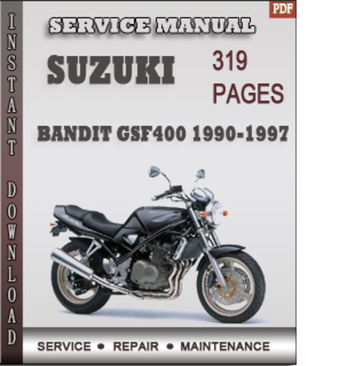 Product picture Suzuki Bandit GSF400 1990-1997 Factory Service Repair Manual Download