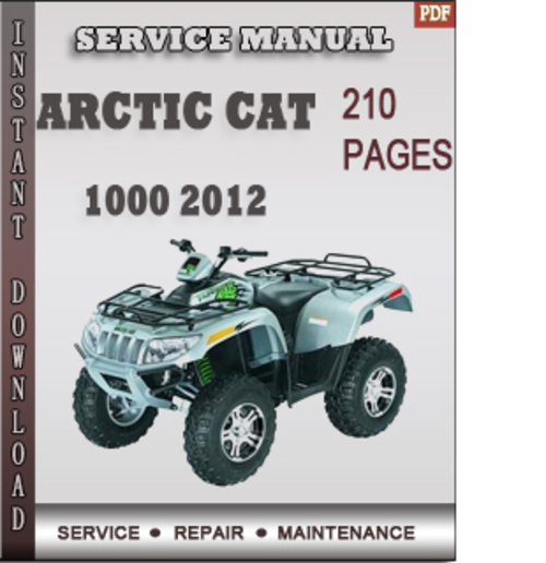 Product picture Arctic Cat 1000 2012 Factory Service Repair Manual Download