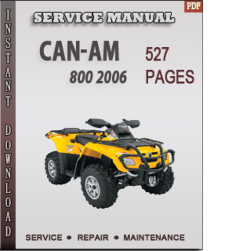 Product picture Can-Am 800 2006 Factory Service Repair Manual Download