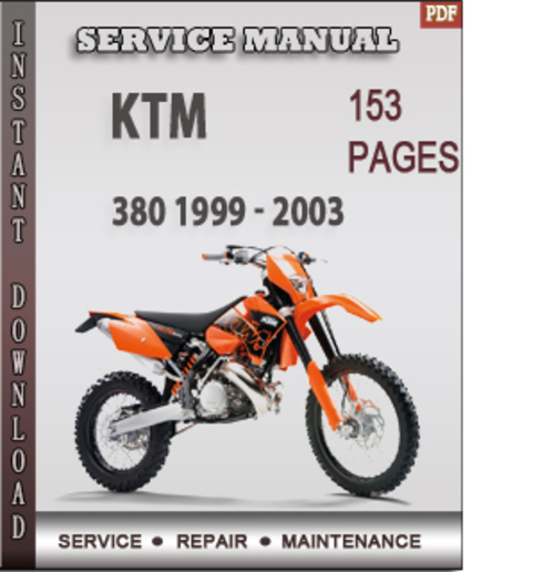 Product picture KTM 380 1999 - 2003 Factory Service Repair Manual Download