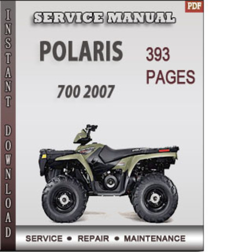 Product picture Polaris 700 2007 Factory Service Repair Manual Download