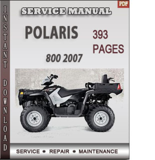 Product picture Polaris 800 2007 Factory Service Repair Manual Download